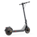 Black electric scooter on a white background