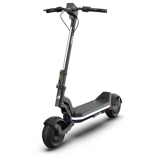 High powered electric scooter on a white background
