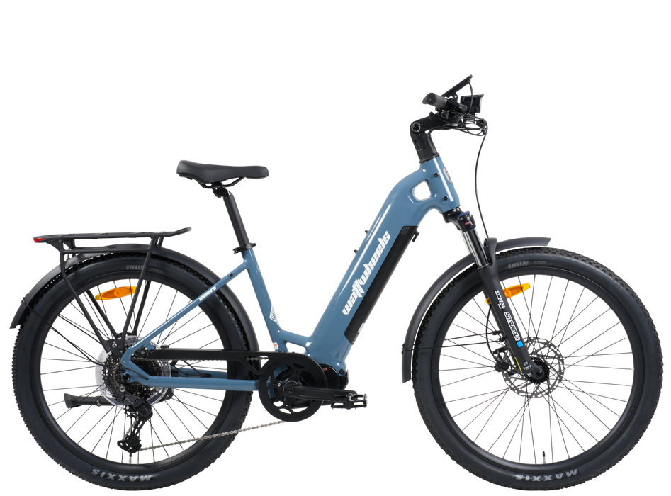 Wattwheels Bighorn LS V5 electric bike in Misty Blue, low step frame