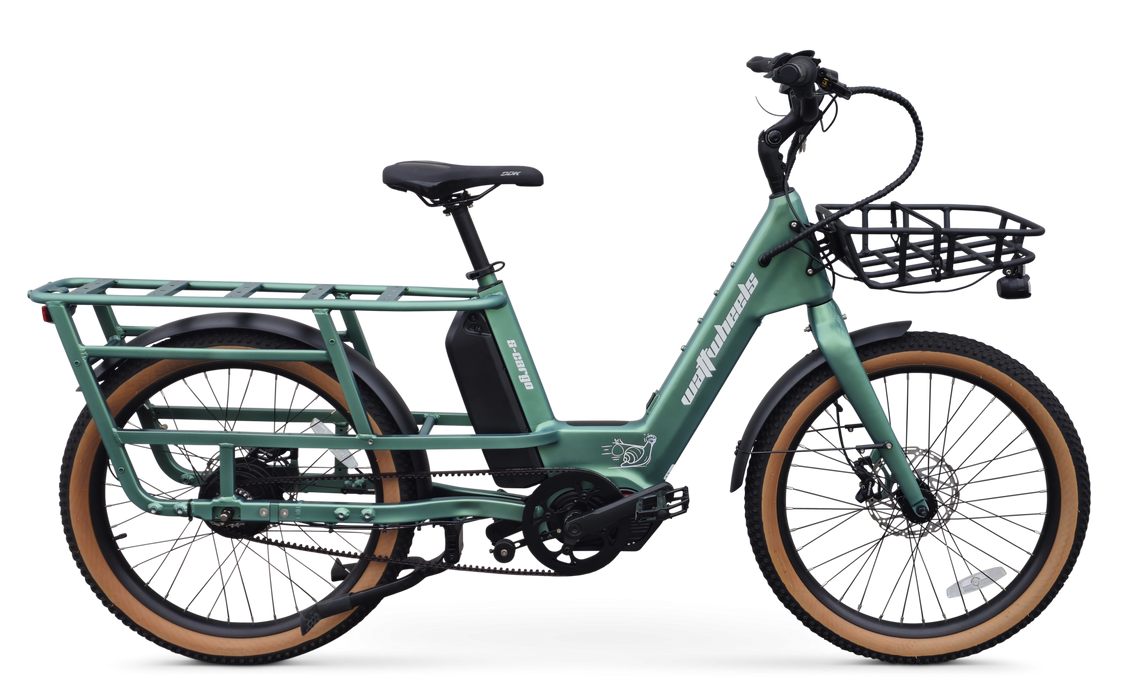Wattwheels S-Cargo electric cargo bike in Fern Green