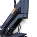 Close-up of the black frame and coil suspension on a Punk Roamer electric scooter from Electric Scooter Shop