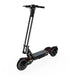 Black electric scooter on a white background