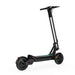Black electric scooter on a white background