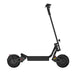 Black electric scooter on a white background